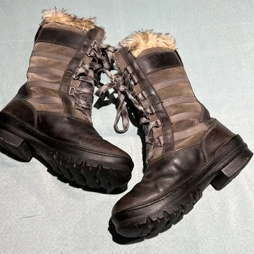KEEN Tall Wapato Waterproof Lace Up Winter Snow boot Fisherman Core A27‎